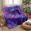 Electric Dinosaur Fantasy Theme Blanket Lightweight Warm Flannel Blanket Decorative Throw Blanket for Home Decoration