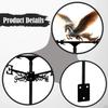 Metal Horse Weathervane Animal Wind Vane Retro Design Decorative Weather Iron Art Ornament for