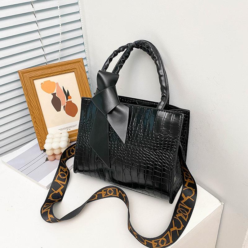 Geantă de mână pentru femei populară, nouă, la modă, cu textură, trend, umăr, crossbody, culoare solidă, sălbatică, capacitate mare, pachet PU