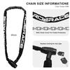 RIDERACE Candado de Cadena para Bicicleta Portátil Antirrobo Alta Seguridad Candado para Bicicleta de Montaña MTB Con 2 Llaves Para Scooter Eléctrico E-Bike