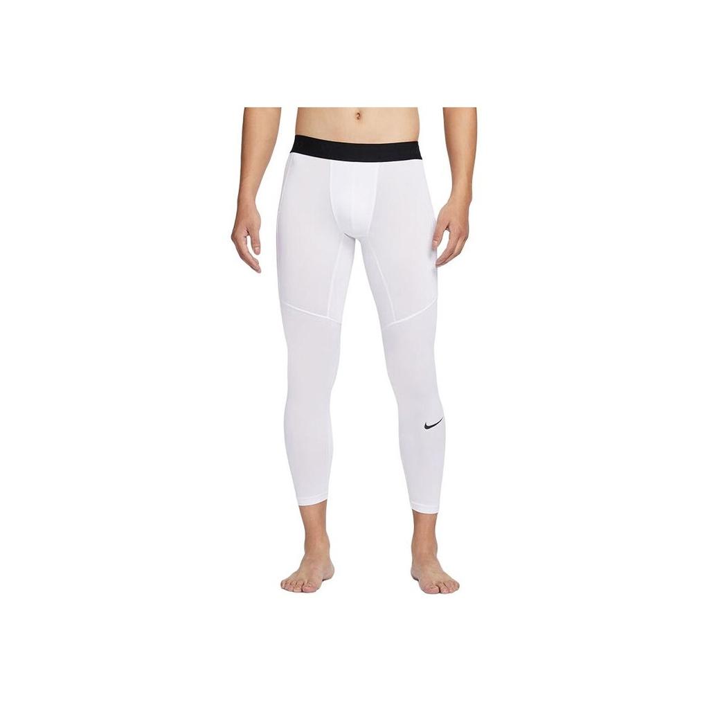 Nike Solid Color Casual Training Fitness Mid Waist Sports Pants Men Pants White FB7953-100