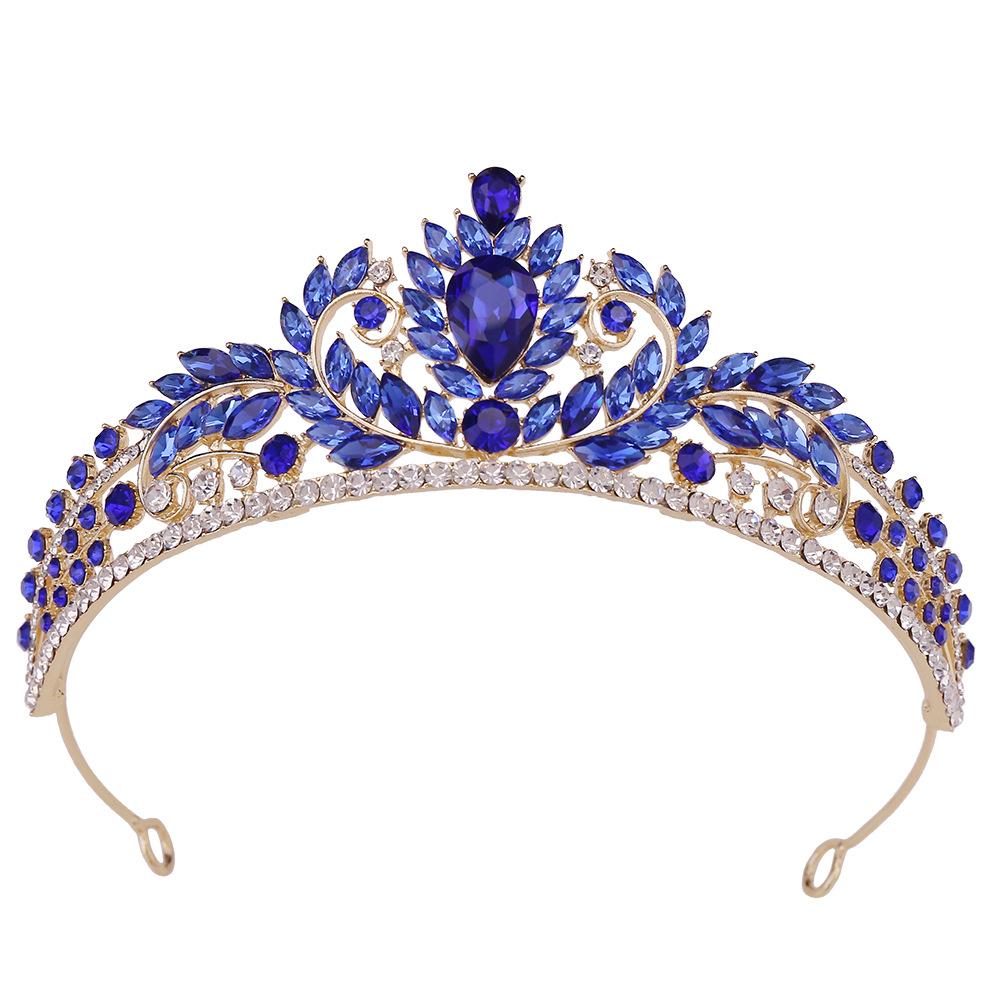 2026 Alloy Crystal Bridal Jewelry Crown, European Wedding Ball Performance Accessories Crown