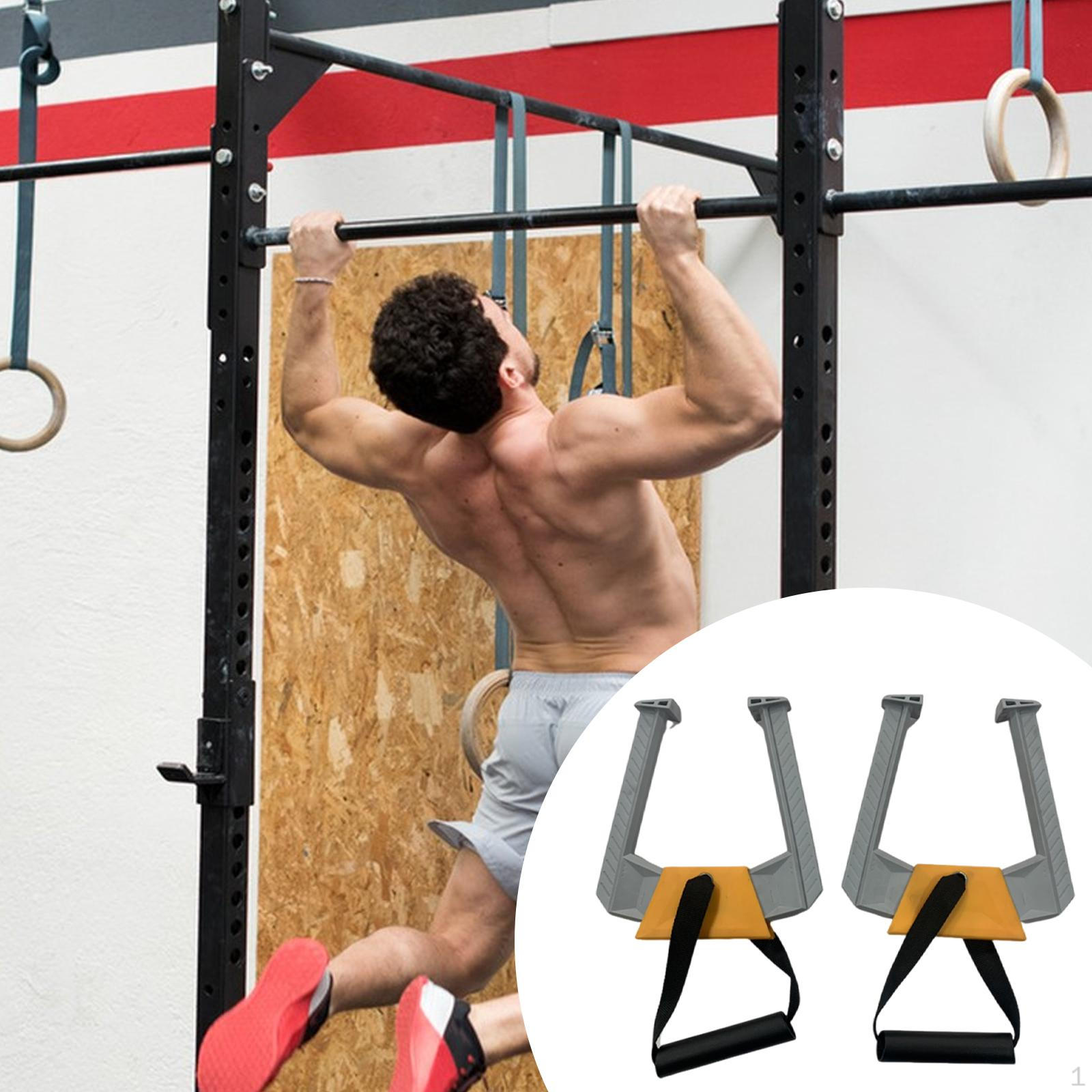 2 штуки Портативный турник Фитнес-оборудование Многофункциональные ручки для дверного проема серый