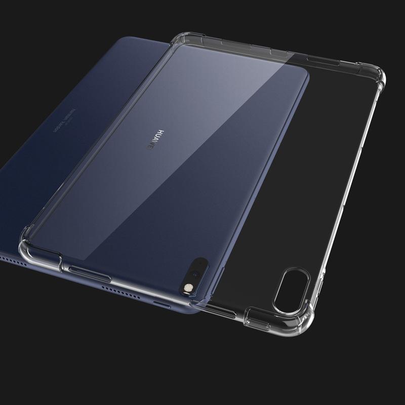 Custodia in silicone per Huawei MatePad T5 10 9.6 M3 M5 Lite 8.0 8.4 10.1 10.4 Custodia trasparente Custodia morbida in TPU Cover posteriore per tablet
