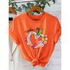 Women's Teacher Heart-shaped pencil short sleeve shirt One-piece Easter outfit T Shirt Teacher's Outfit for Holiday Outings 2026 New Spring and