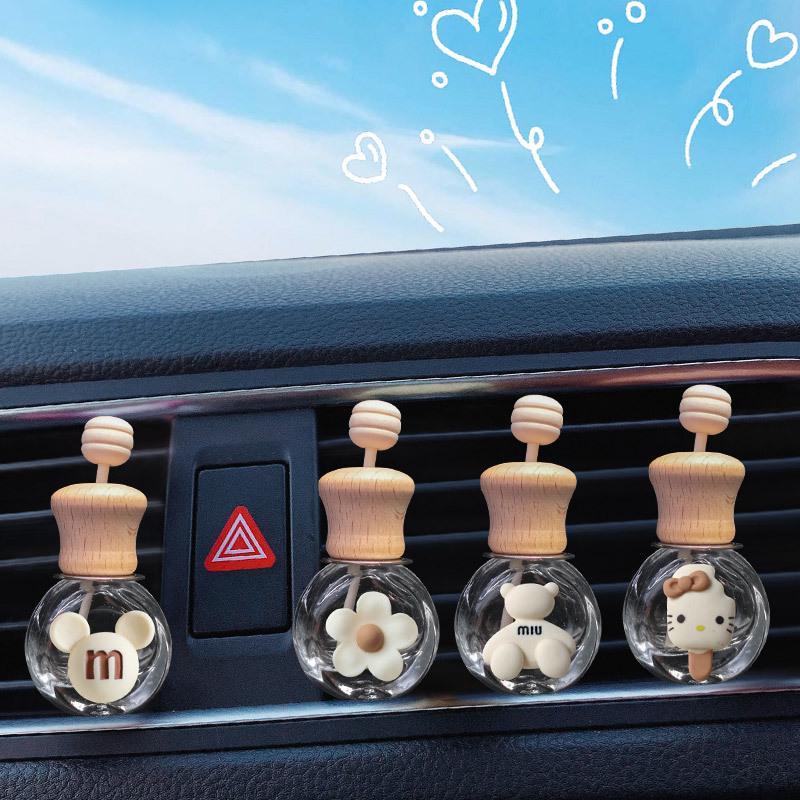 Cartoon Car Air Vent Perfume Bottle Ornament