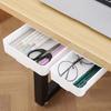 Hidden Table Storage Box Sundries Stationery Organizer Drawers Slide Out Tray Adhesive Under Desk Drawer Organizer