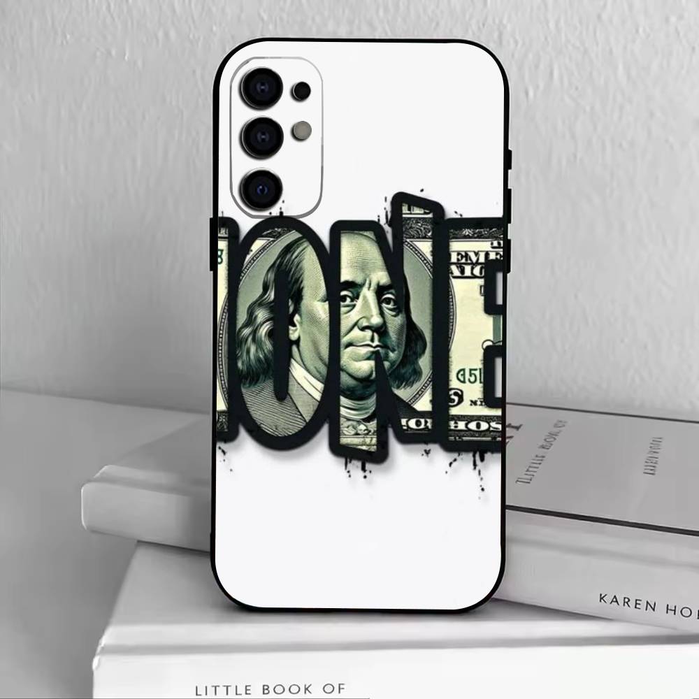 The-Money-M  Phone Case For Samsung S25,S24,S21,S22,S23,S30,Ultra,S20,Plus,Fe,Soft Silicone Black Cover