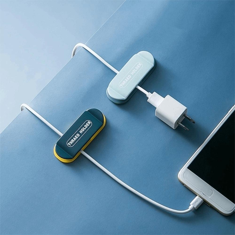 4pcs/set Wall-Mounted Wire Clip Punch-Free Cable Management Practical Wire Holder  Car
