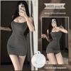 Xianyi Pure Desire Lace Splice Sexy Bodycon Sling Dress - Solid Color Sleepwear 689