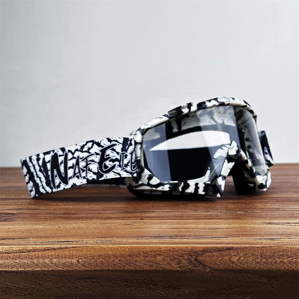 Motorcycle & Ski Goggles: UV Protective Off-road & Snowmobile Glasses N634