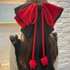 Elegant Purple Hair Bows Clip With Long Ribbon Fashion Headdress Hairpieces Barrette Hairpin For Women And Girls