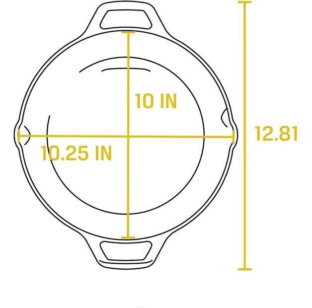 Lodge Cast Iron Skillet 10.25 Inches (L8SKL)