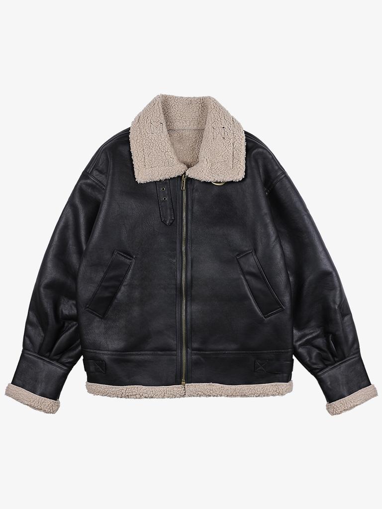 Owsa Shearling Leather Mustang Jacket 2 Colors