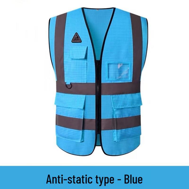 Brangdy Multi-Pocket Reflective Safety Vest One Size