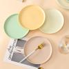 Nordic Creative Ceramic Round Flat Plate Morandi Simple Home Western Food Pizza Steak Plate Pasta Dim Sum Shallow Plate