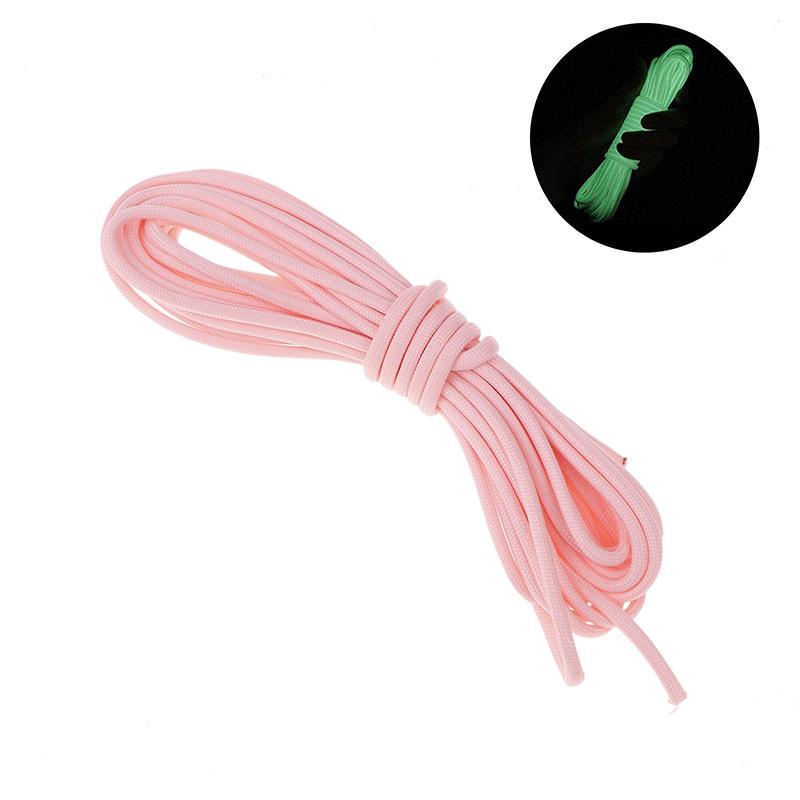 Glow In The Dark Paracord 9 Strand Nylon Camping Rope Fluorescent Survival Paracord Heavy Duty Tent Guy Rope 20m