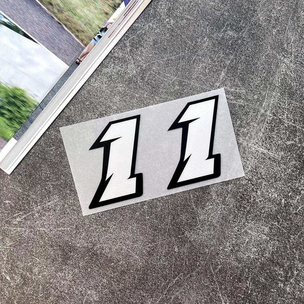 White Reflective JDM Car Stickers Waterproof DIY Decorative Cover for Motorcycle