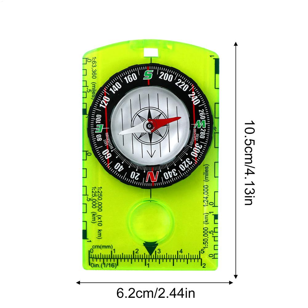 Hiking Backpack Directional Compass Outdoor Waterproof Pro Camping Compass Best Survival map scale scale compass