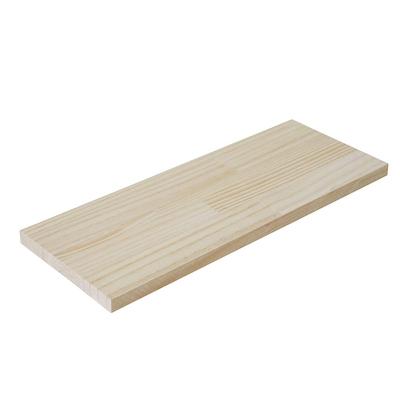 Heian Shindo Kogyo LABRICO Wall Shelf Unpainted Wood Width 40 X Depth 15 X Thickness Pine Laminated Wood Shelf Shelf, Grain, 1.5cm, WSU-75