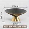 PET Fruit Plate With Base Diamond Pattern Simple Creative Home Decorative Living Room Coffee Table Candy