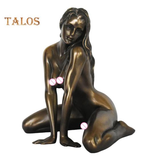 Statuie de femeie sexy de 5 inch, rășină, figurină feminină nudă, sculptură pentru fată de birou