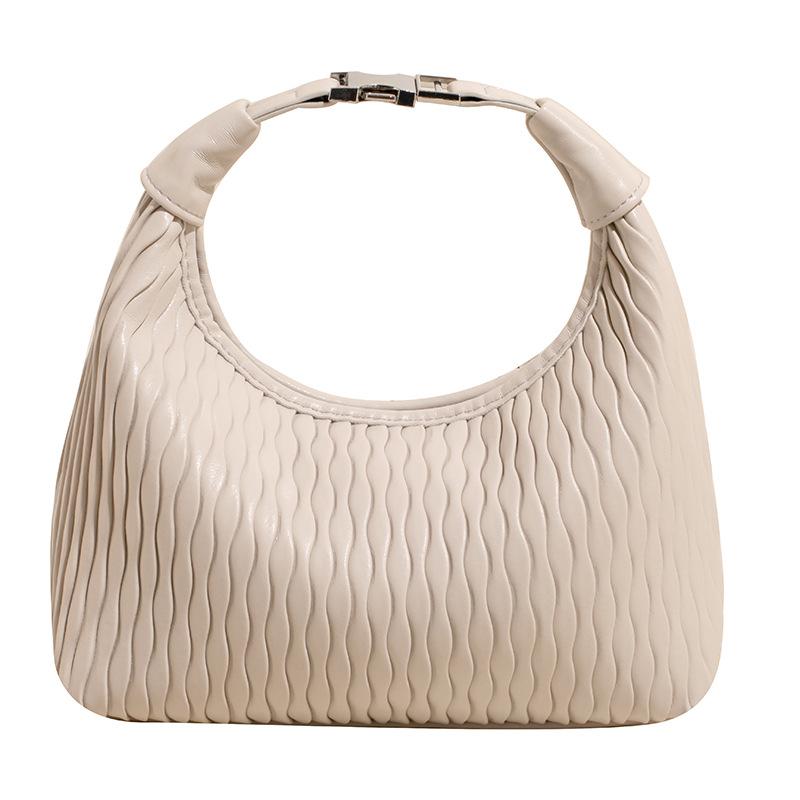 Geantă de mână stil străin pentru femei, trend, texturată, casual, geantă de umăr, culoare solidă, temperament, geantă mesager