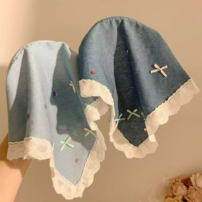 2025 Spring/Summer Pastoral Girl's Lace Headband: Sweet, Stylish, Sunscreen Head Wrap