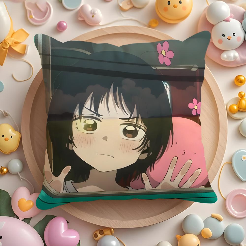 T-Takopi's Original AnimeSin Cushion Cover Home & Car Multi-Scene Pillow Cover - Reversible, Soft & Durable for Daily Use