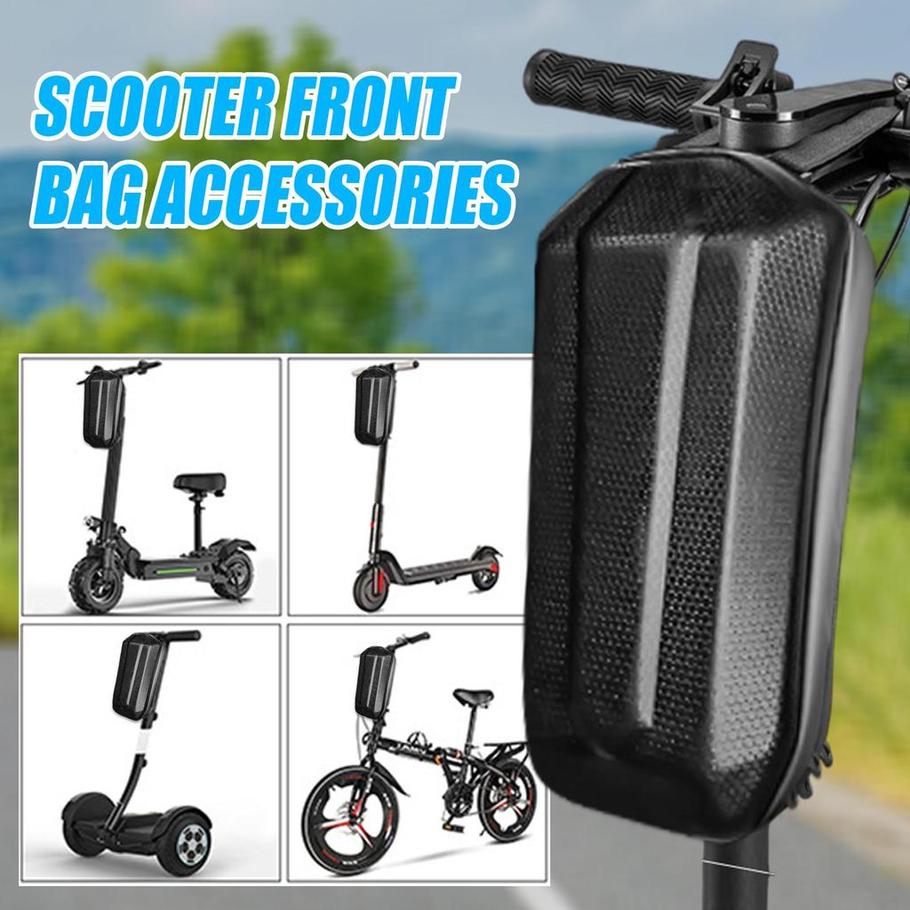 3L Electric Scooter Handle Bar Bag Waterproof EVA Hard Case Skateboard Front Pouch Biking Portable Dustproof Cycling Part