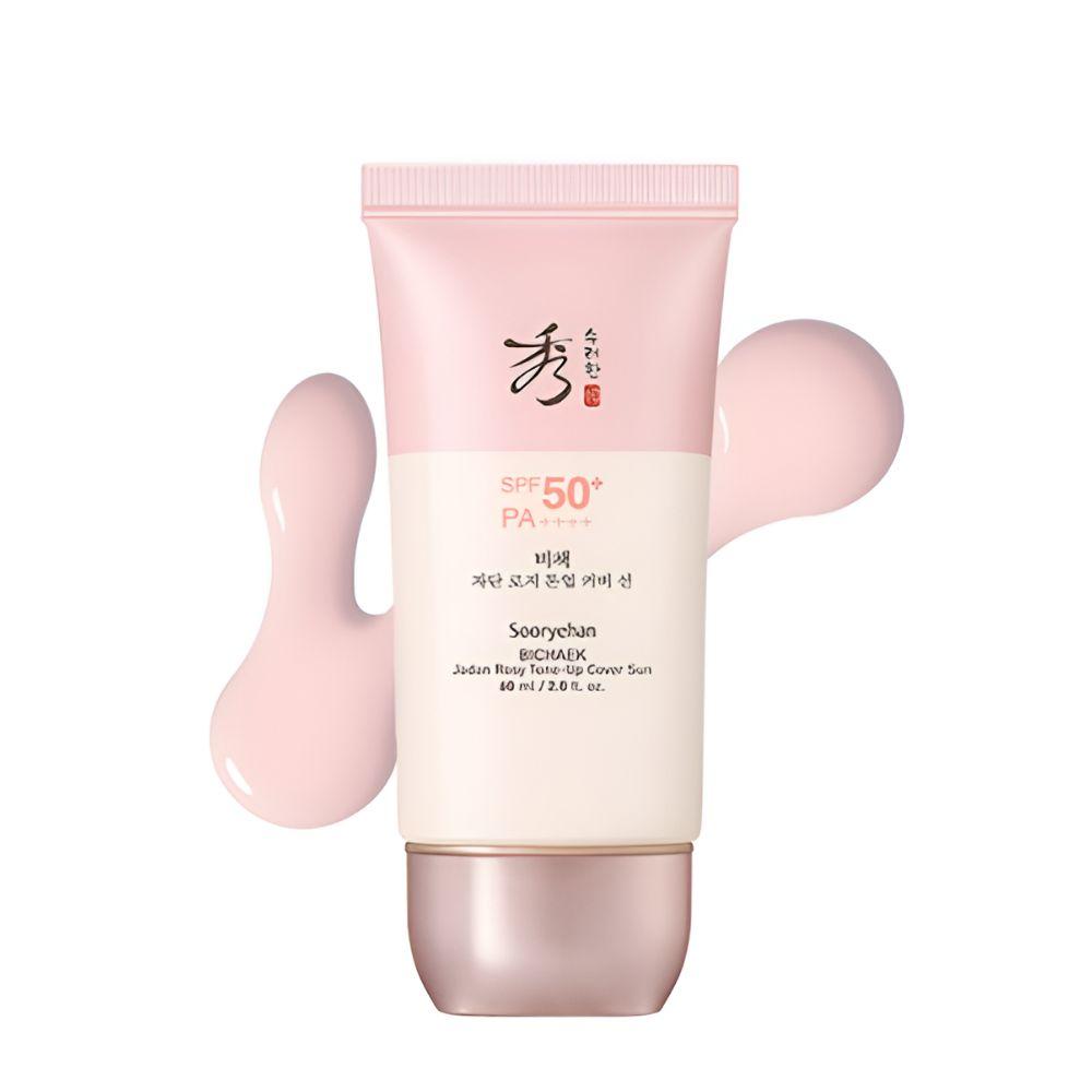 Sooryehan Bichaek Jadan Rosy Tone-Up Cover Sun Lotion SPF50+ PA++++ Brightening Sunscreen 60ml
