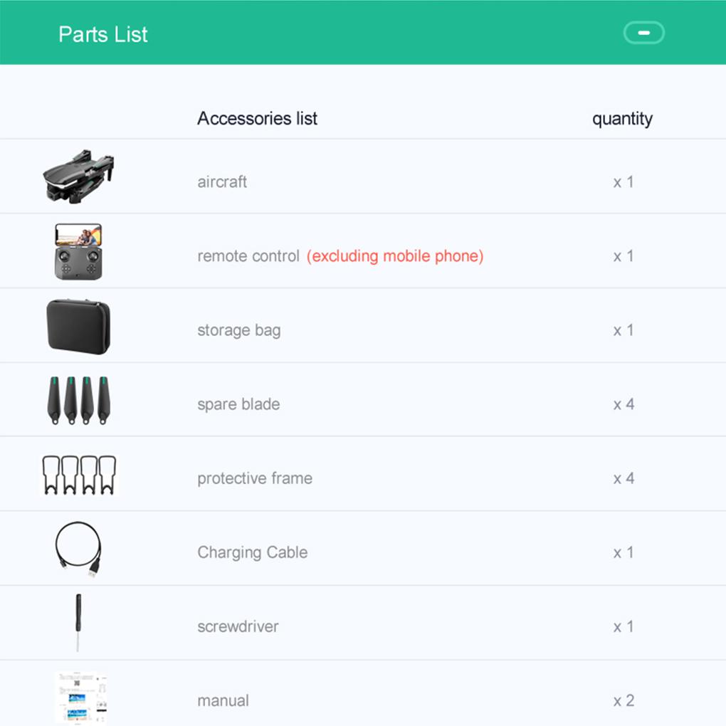 4K High Resolution Remote Control Drone Portable Camping Hiking RC Camera Quadcopter Rechargeable Aircraft Toy Holiday Present