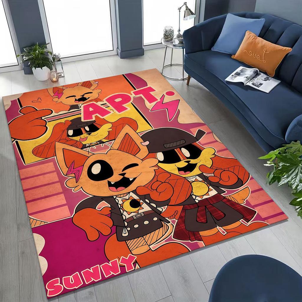 Cartoon S-Smiling C-Critters Craftycorn Catnap Rug for Bedroom Living Room Sofa Home Doormat Decor,Large Kid Non-slip Floor Mat