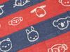 Made in Pure Baby Pile Gauze 20 x 30 Colorful Animal NB Jōgan Bib, Japan, Cotton, Towel, Navy, Approx. cm, Print, ACCA-131