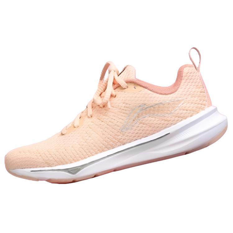 Li Ning Trendy Comfortable Durable Lightweight Low-Top Casual Running Shoes Women sneaker Peach Orange ARMS024-3