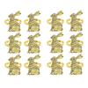 Good-Easter Bunny Napkin Rings Napkin Ring Holders Metal Table Decor Set Of 12 For Easter Party Banquet Dinner