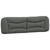 VidaXL Headboard Cushion, Reading Pillow with Zipper, Reading Cushion for Bed Bedroom, Grey 374601