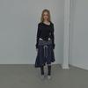 Lcdc Tm Checkmix Jersey Skirt (Navy)