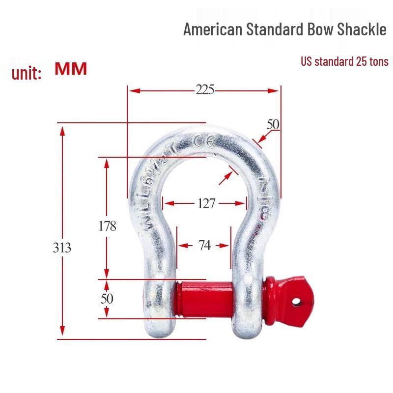Industrial High-Strength Alloy Steel Bow Shackle