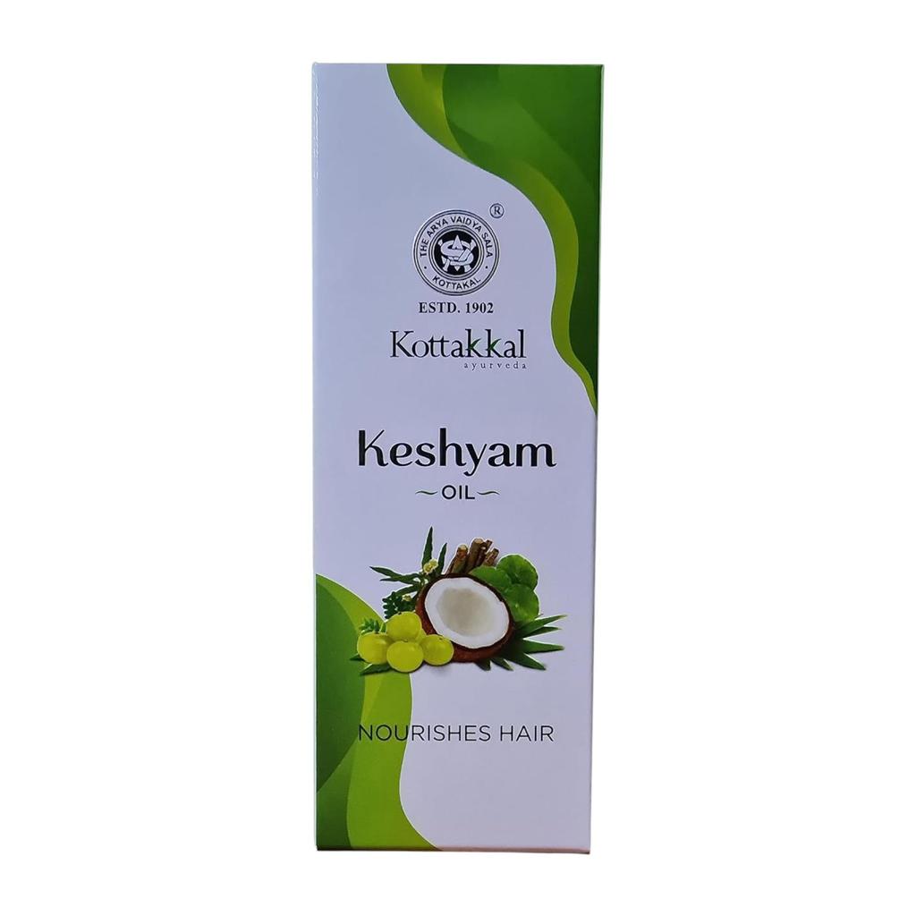 Kottakkal Ayurveda Keshyam Hair Oil 100 Ml Pack of 2 – Strengthens Roots, Promotes Growth, Reduces Hair Fall