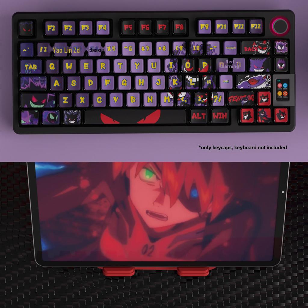 Four-Sided Translucent Color Keycaps for Customized Mechanical Keyboard