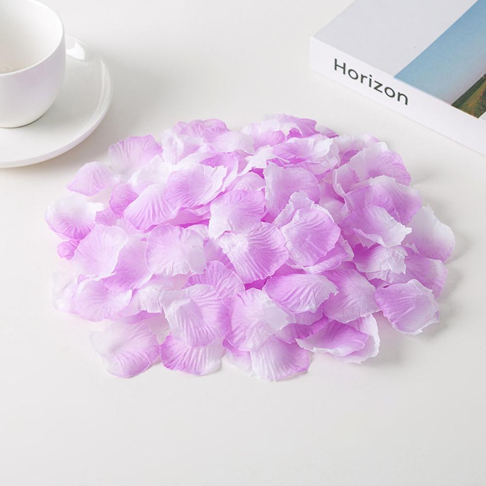 Simulation Rose Petal Wedding Room Arrangement Non-woven Petal T-table Sprinkling Flowers KTV Stage Marriage Proposal Props