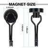 Magnethaken Hochleistungs-Magnetschwenkhaken Kreuzfahrt Schwarz Starker Neodym-Magnethaken für Kühlschrank, Grill, Spind