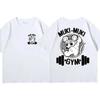 Maglietta Ninja Muscolosa Divertente Unisex Top Grafico Cartoon Muki Muki Palestra Oversize Fitness Streetwear