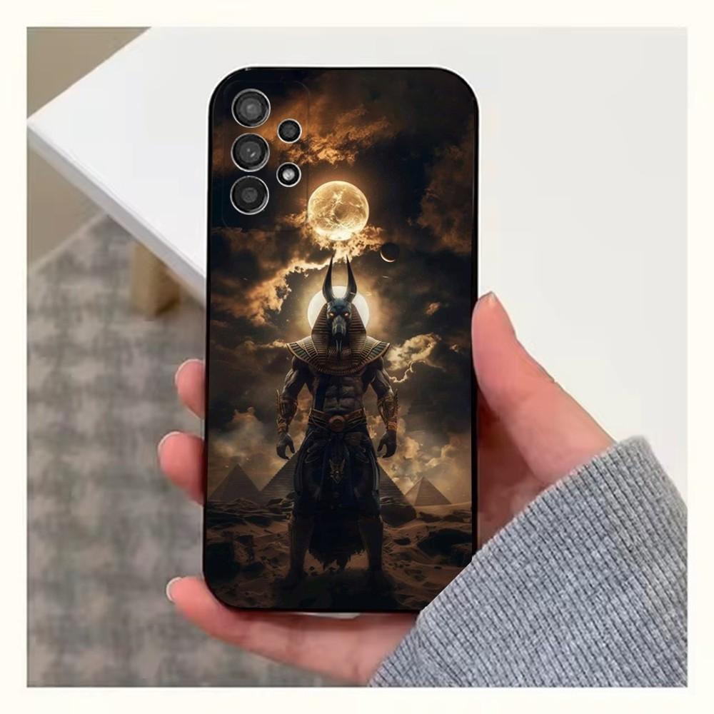 

Anubis Egyptian God Phone Case For Samsung S25,S24,S23,S22,S20,S21,S10,Ultra,Plus,Lite,FE,Soft Silicone Black Cover Samsung S24