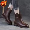 Fashion Women's Ankle Boots Zip Moccasin Black Lightweight Booties New In Pu Designer Luxury Sale Trend 2025 Y2k Goth Female Short Shoes