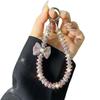 Luxurious High-End Rhinestone Bowknot Phone Chain Clip Rhinestone Ring Handheld Phone Chain Wrist Short Lanyard Pendant