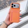2in1 Card Holder Slot Wallet Photo Pocket Clear Candy Color Case For For Iphone 17 16 15 14 13 12 11 Pro Max TPU+PC Shockproof Cover