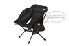 Captain Stag (CAPTAIN STAG) Trekker Outdoor Chair, Cushion Light Chair with Side Pockets and Storage Bag, Black, UC-1905