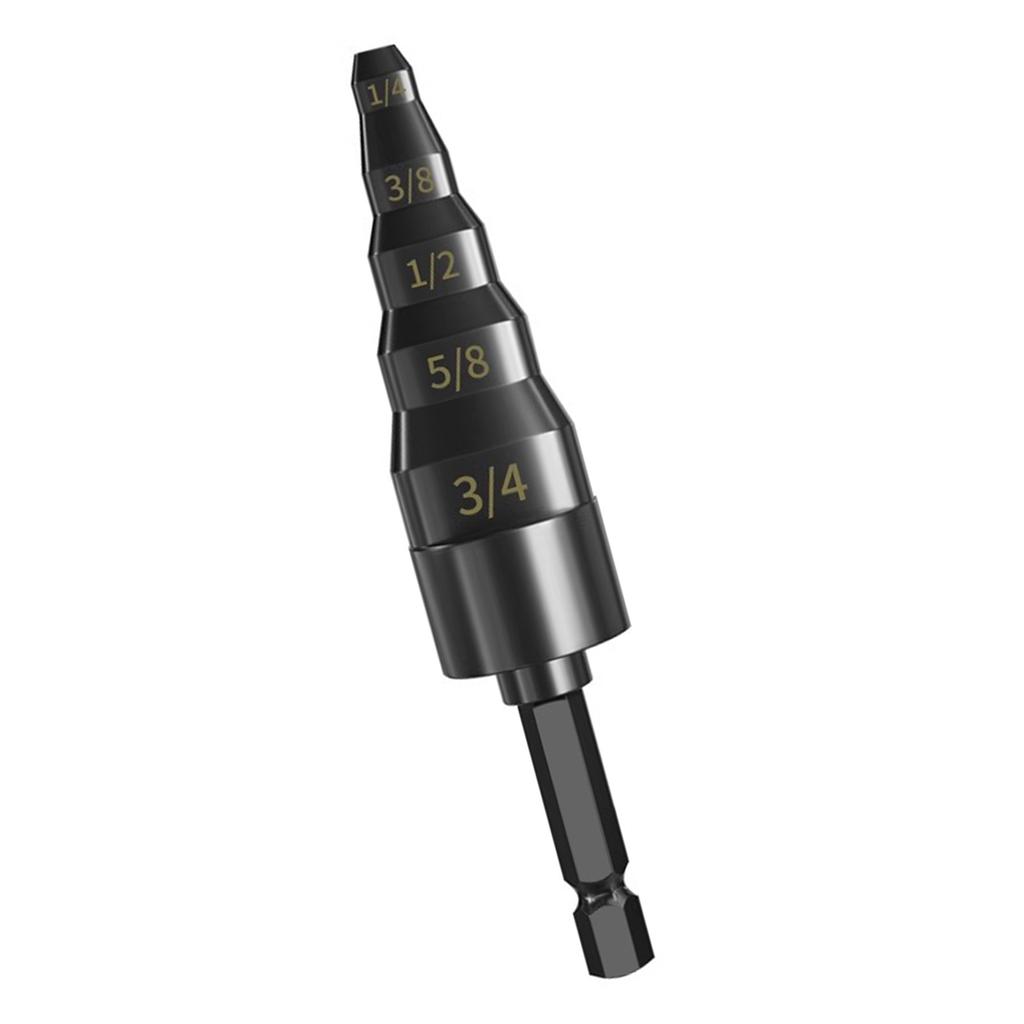 Pipe Stretcher Expander Tool 5 In 1 Flaring Kit for 6/9/12/16/19mm Tubes with Hexagonal Shank Suitable for Engineering